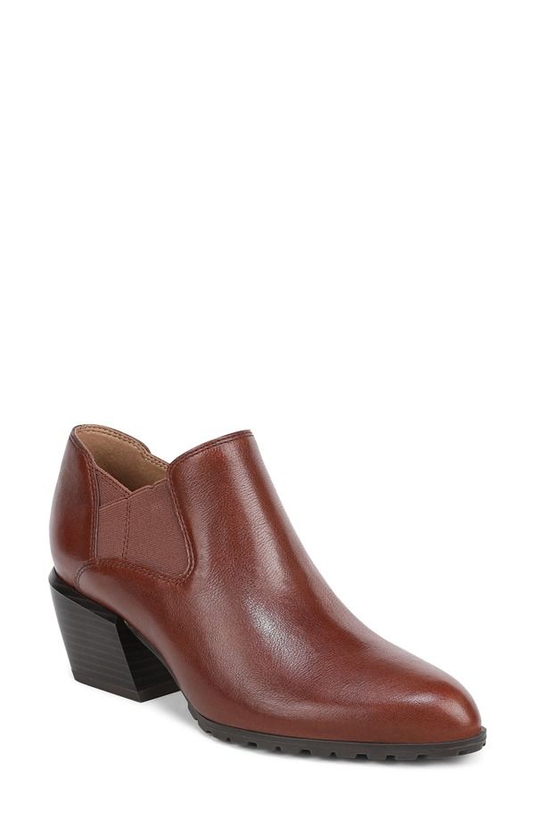 バイオニック レディース シューズ ブーツ・レインブーツ Vionic Bethany Bootie Baked Clay Leather