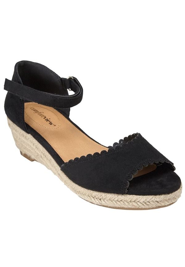 コンフォートビュー レディース シューズ サンダル Comfortview The Charliespadrille Black ブラック