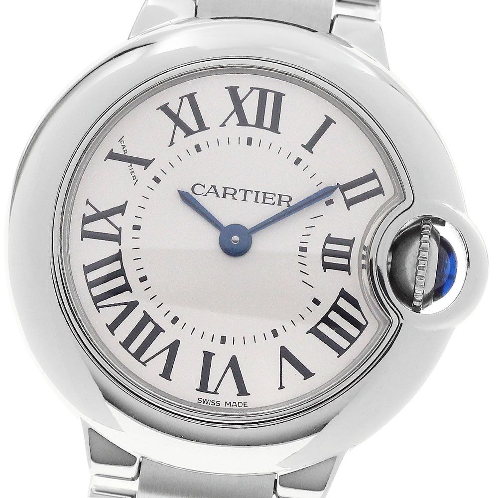 カルティエ CARTIER W69010Z4 バロンブルー SM クォーツ レディース _968973