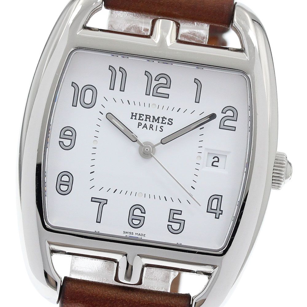 エルメス HERMES CT1.710 ケープコッド トノー クォーツ メンズ _967206