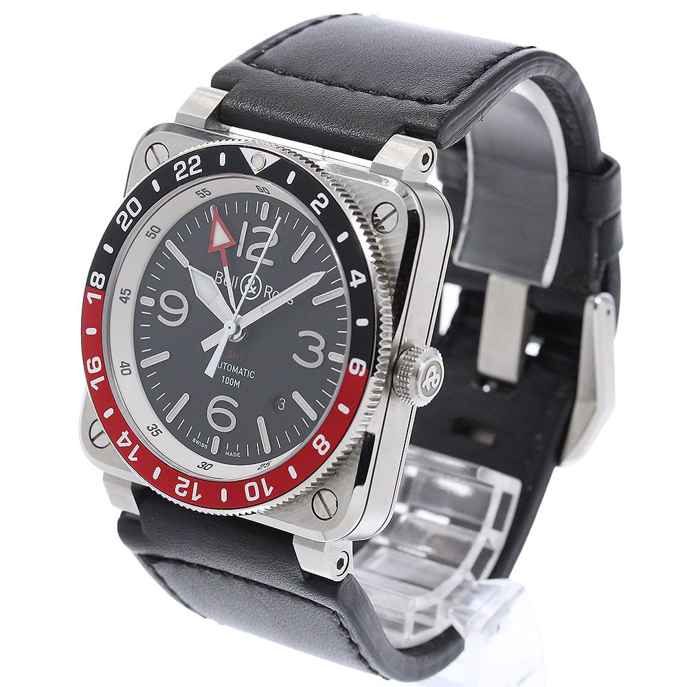ベル＆ロス Bell＆Ross BR0393-BL-ST/SCA BR-03 GMT デイト 自動巻き