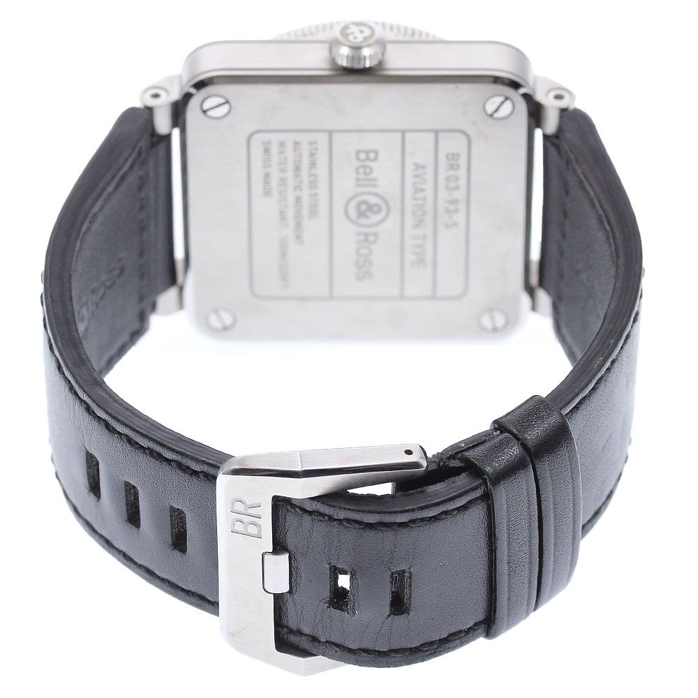 ベル＆ロス Bell＆Ross BR0393-BL-ST/SCA BR-03 GMT デイト 自動巻き