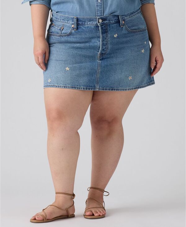 リーバイス レディース ボトムスカート コットン デニム Levis Premium Womens Icon Cotton Denim Skirt Bee In The Bonnet Skirt デニ