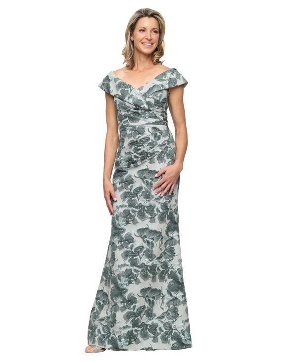 アレックスイブニングス レディース トップス ワンピース Alex Evenings Womens OffTheShoulder Long Dressage セージ