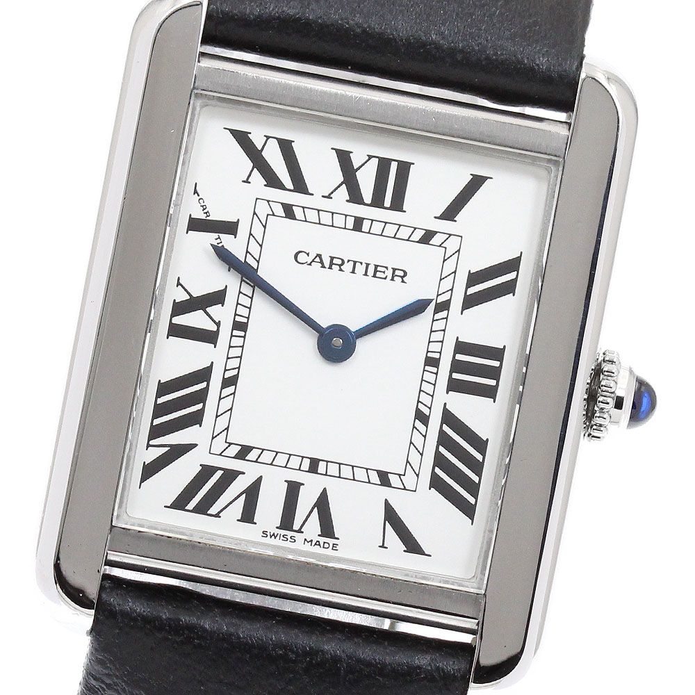 カルティエ CARTIER W5200005 タンクソロSM クォーツ レディース 保証書付き_964101
