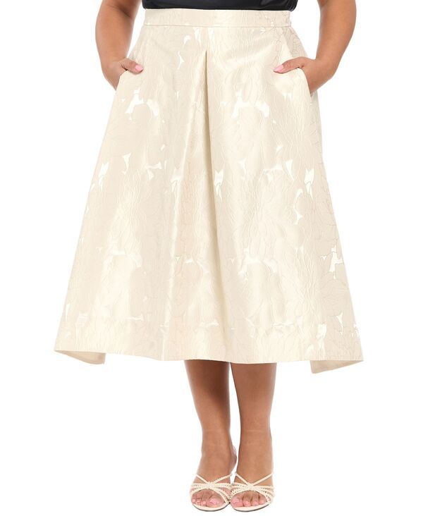 ミューズ レディース ボトムスカート A ライン プリーツ Muse Womens Pleated OrganzaLine Skirt Cream クリーム