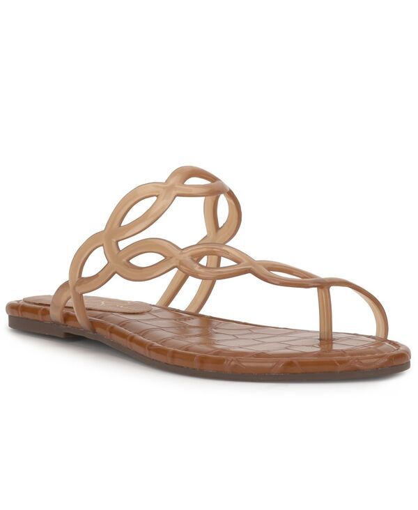 ジェシカシンプソン レディース シューズ サンダル Jessica Simpson Womens Aloni Jelly ToeRing Flat Sandalsoft Caramel Vinyl