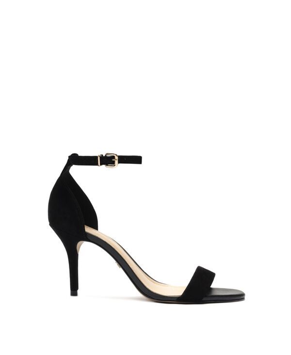 アレッツォ レディース シューズ サンダル Arezzo Womens Isabelli Mid Stiletto Sandals Black Nubuck ブラック