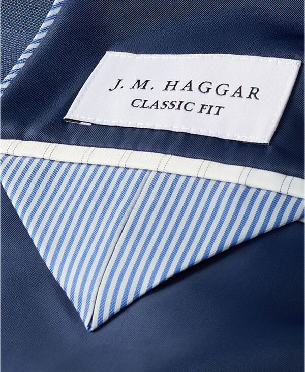 ハガー メンズ アウター ジャケット・ブルゾン Haggar Mens Premium Stretch ClassicFit Suit Jacket Chambray