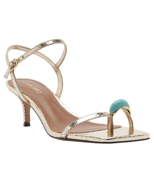 アレッツォ レディース シューズ サンダル Arezzo Womensofia Mid Stiletto Sandals Platino 26,496円