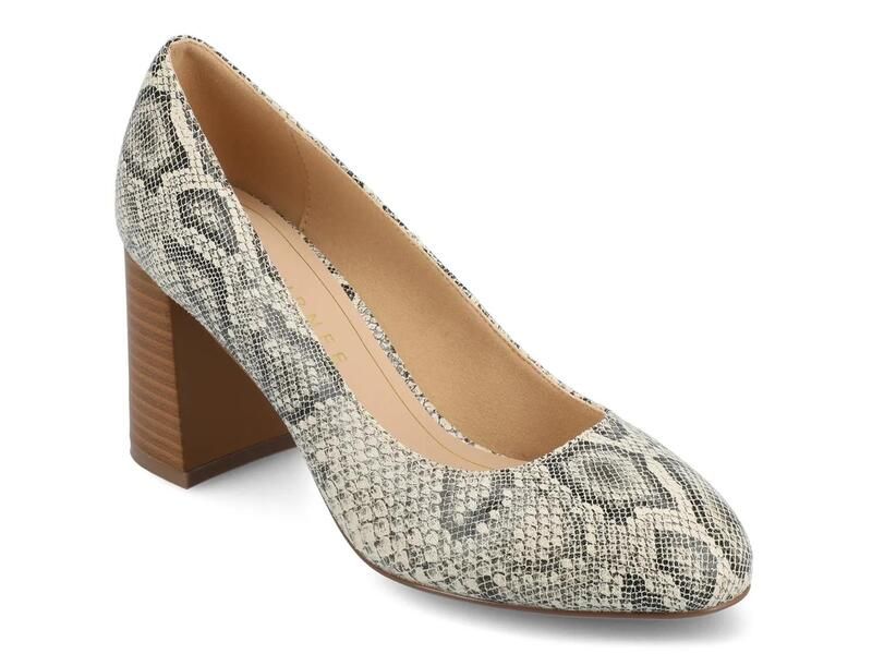 ジャーニー レディース シューズ パンプス JourneeSeraphina Pump GreyWhite Snake Print ホワイト