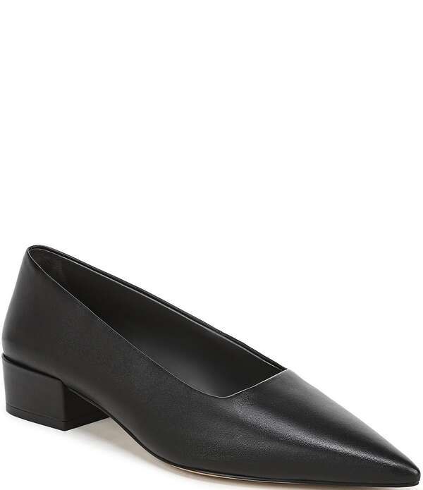 フランコサルト レディース シューズ ヒール レザー Sarto by Franco Sarto Boa Leather Pointed Toe Block Heel Pumps Black ブラック