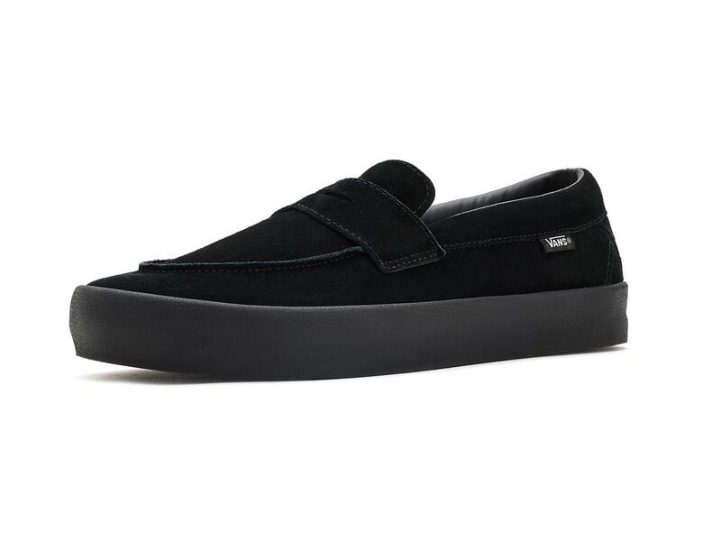 バンズ メンズ シューズ スリッポン・ローファー Vanskate Loafersuede BlackBla ブラック