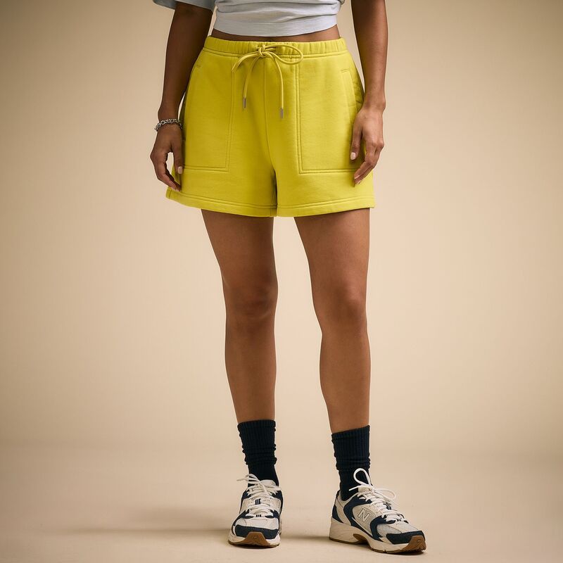 キャリー レディース ボトムス カジュアルパンツ ショートパンツ コットン CALIA Womens Washed Cotton High Rise Shorts Tart Yellow イエロー