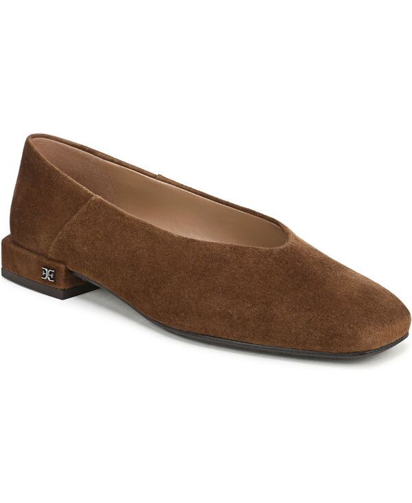 サムエデルマン レディース シューズ スリッポン・ローファー Sam Edelman Womens Kasey Ballerina SlipOn Flats Warm Nutmeg Suede