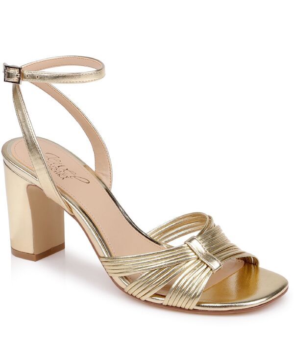 ジュウェルダグレイミシュカ レディース シューズ サンダル Jewel Badgley Mischka Womens Zaylee Square Toe Dressandals Gold Metall