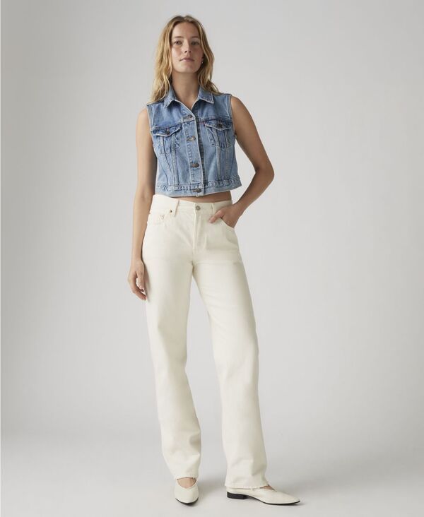 リーバイス レディース ボトムス デニムパンツ ジーンズ Levis Premium Womens 501 90s MidRise StraightFit Jeans 30 Ecru Booper N