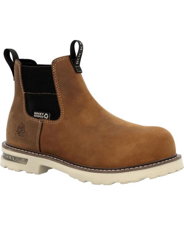 ロッキー レディース シューズ ブーツ・レインブーツ チェルシー ROCKY Women s Grindstone XTR Chelsea Work Boot Brown ブラウン