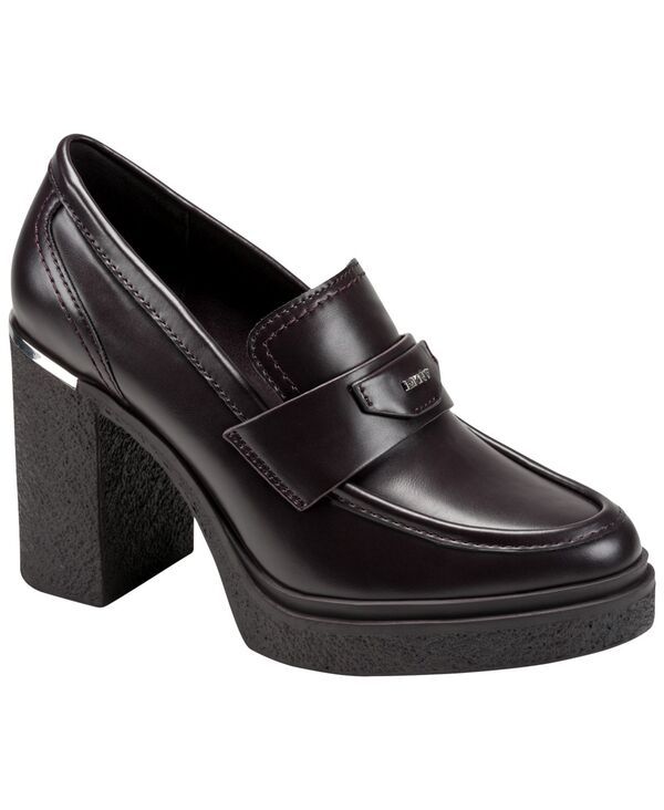 ダナ キャラン ニューヨーク レディース シューズ スリッポン・ローファー ヒール DKNY Womens Tafani SlipOn Heeled Loafer Pumps Brown ブラウン