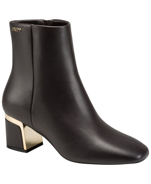 ダナ キャラン ニューヨーク レディース シューズ ブーツ・レインブーツ ヒール DKNY Womens Celisha Heeledress Booties BrownGold ブラウン