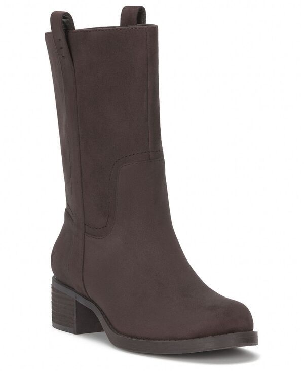 ラッキーブランド レディース シューズ ブーツ・レインブーツ Lucky Brand Womens Hydee MidShaft Riding Boots Chocolate Leather チョコレ