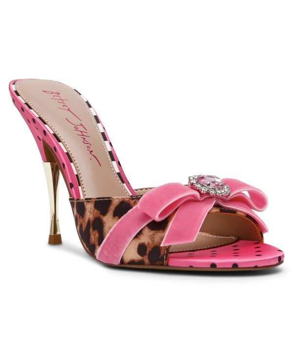 ベッツィジョンソン レディース シューズ スリッポン・ローファー サンダル Betsey Johnson Womens Prisilla SlipOn Sandals Leopard Multi マル