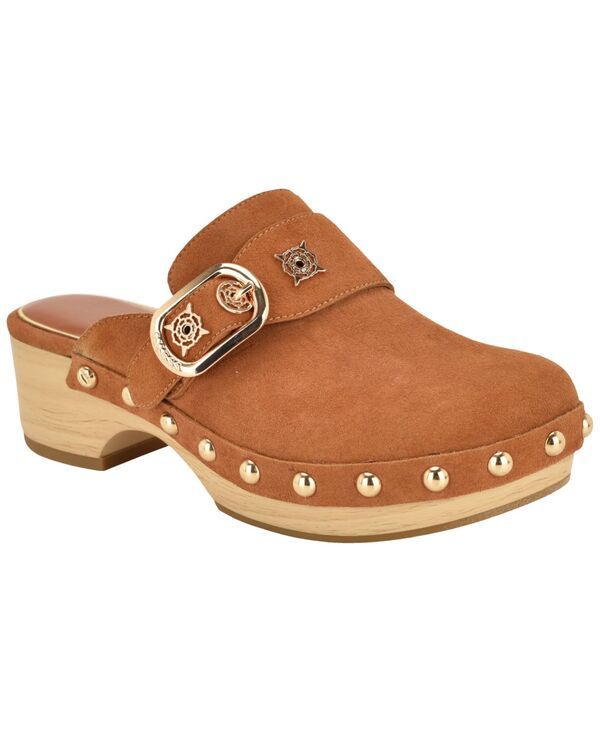 ゲス レディース シューズ サンダル プラットフォーム ヒール GUESS Womens Grisee Platform Wood Bottom Heeled Clogs NaturalTan Sue