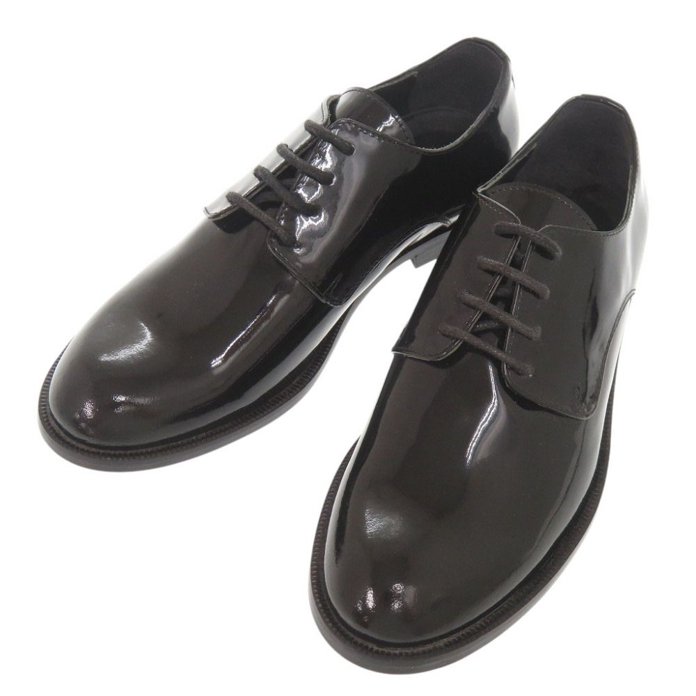 美品 ディオール キッズ パテントレザー サイズ29 ブラック レースアップシューズ ダービーシューズ 黒 0422 Dior
