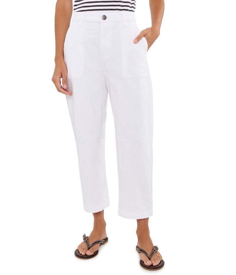 カットフロムザクロス レディース ボトムス カジュアルパンツ プチ Kut From The Kloth Petite Ashton Barrel In Optic White ホワイト