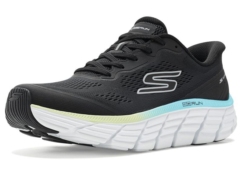 スケッチャーズ レディース シューズ スニーカー Skechers Max Flex Slipins Black ブラック