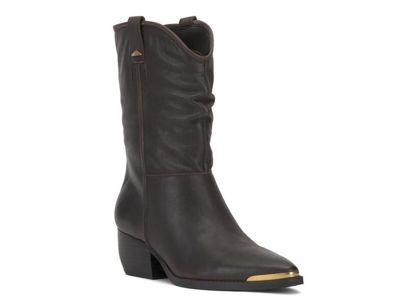 ヴィンスカムート レディース シューズ ブーツ・レインブーツ Vince CamutoPezzra Western Bootie Dark Brown ブラウン