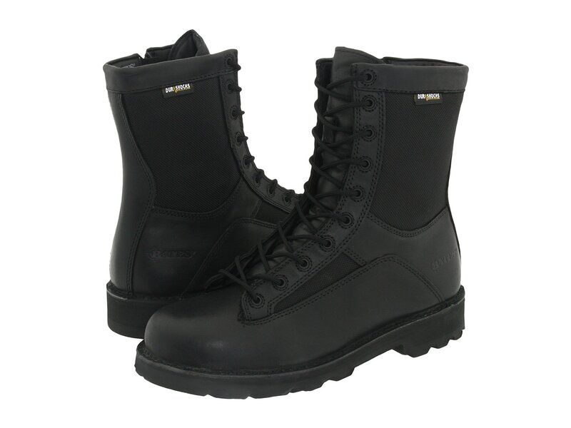 ベイツ メンズ シューズ ブーツ・レインブーツ レース Bates Footwear 8 DurashocksR LaceToToe Side Zip Black ブラック