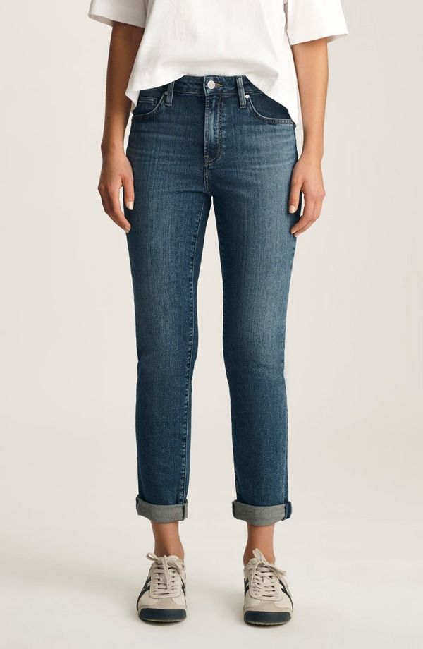 マーヴィ ジーンズ レディース ボトムス デニムパンツ Mavi Jeans Kathleen Mid Waist Slim Boyfriend Jeans DARK BRUSHED FLEX BL