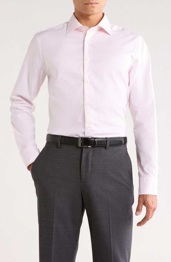 ジャックビクター メンズ トップス シャツ コットン Jack Victor Dream Pink Cotton Stretch Twill Dresshirt Nordstrom Exclusive