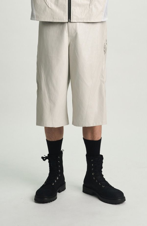 アールティーエー メンズ ボトムス ハーフパンツ・ショーツ ショートパンツ RtA Rami Biker Shorts GREY グレー