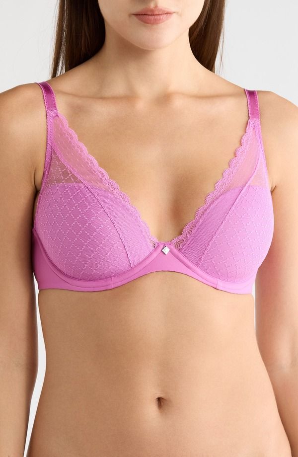シャンテル レディース トップス Tシャツ Chantelle Lingerie Norah Chic Plunge TShirt Bra ROSEBUD
