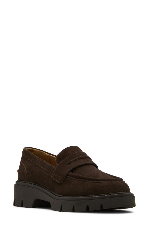 ブロンド レディース シューズ オックスフォード ローファー Blondo Kisha Waterproof Penny Loafer Women JAVA SUEDE