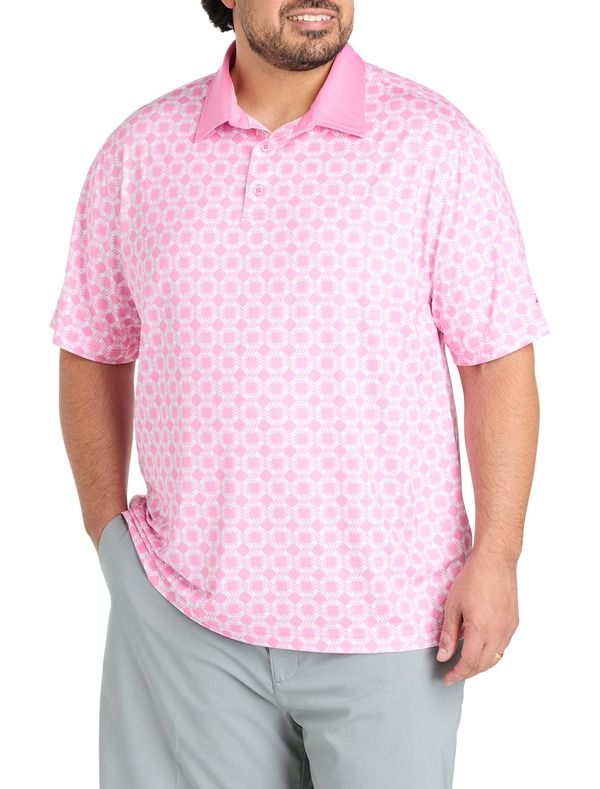 リーボック メンズ トップス ポロシャツ トール Reebok Big Tall Mosaic Geometric Performance Polo Shirt Big Tall PLAYFUL PI