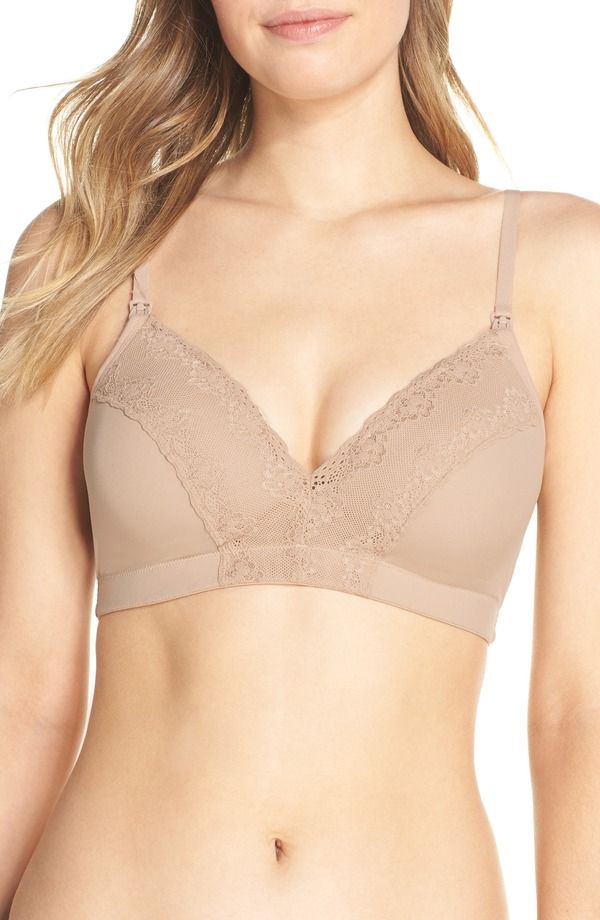 ナトリ レディース トップス Tシャツ Natori Bliss Perfection Wireless Nursing Bra CAF