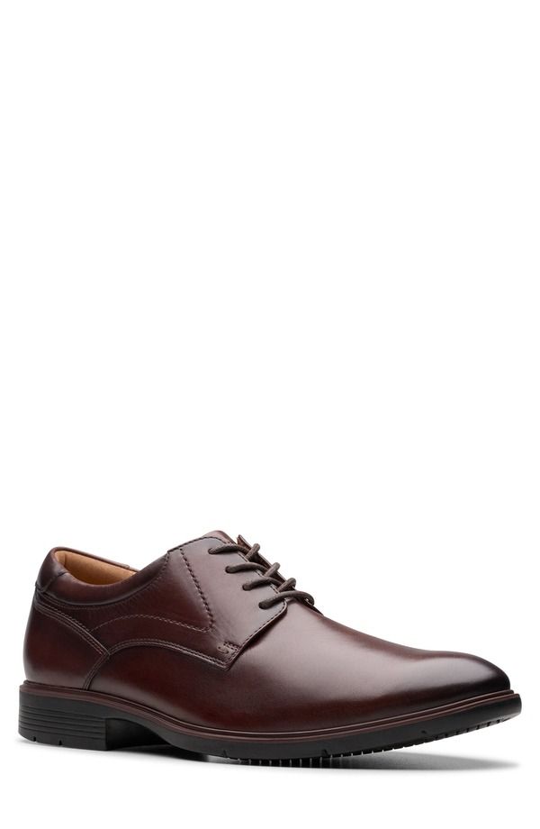 クラークス メンズ シューズ オックスフォード Clarks Eldredge Oxford Men DARK BROWN LEATHER ブラウン