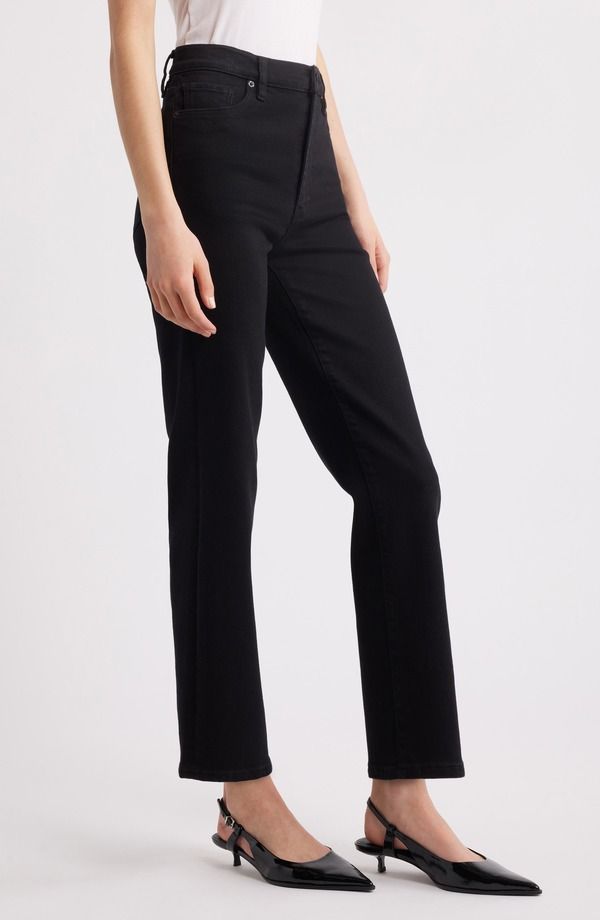フレーム レディース ボトムス デニムパンツ ストレート ハイウエスト アンクル ジーンズ FRAME Le Sleek High Waist Ankle Straight Leg Jeans BLA