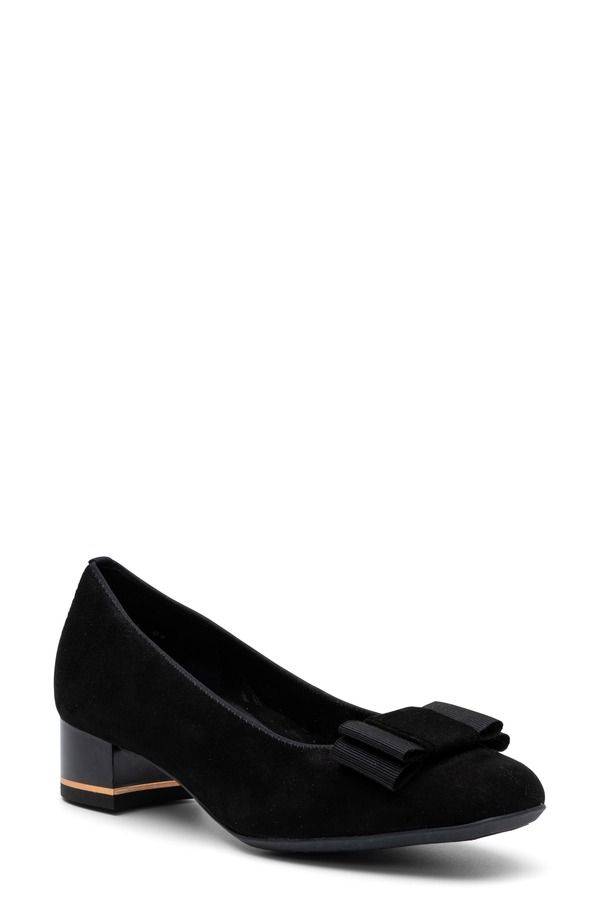アラ レディース シューズ パンプスエード ara Garnet Suede Pump BLACK ブラック