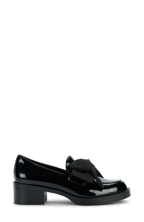 カール ラガーフェルド レディース シューズ オックスフォード ローファー KARLAGERFELD PARIS Camilia Bow Loafer Women BLACK ブラック