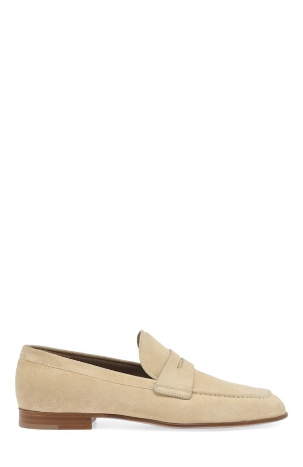 ジャンヴィト ロッシ メンズ シューズ スニーカー Gianvito Rossi Carlo Mocassin Men Brown Suede Leather ブラウン