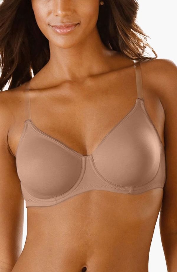 ラスカーナ レディース トップス Tシャツ クリアストラップ LASCANA Clear Strap Underwire TShirt Bra Tan タン