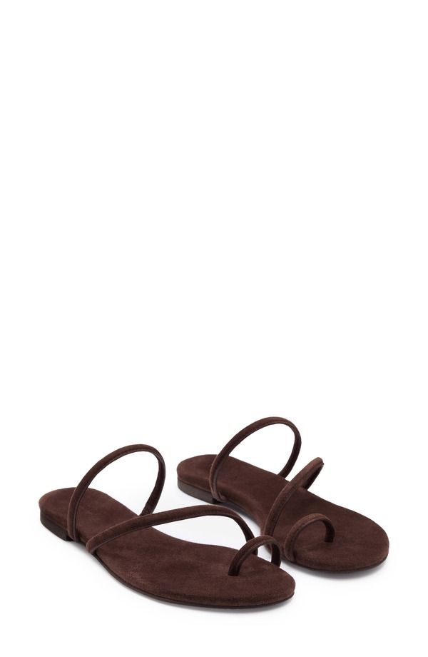 リフォーメーション レディース シューズ サンダル Reformation Ludo Slide Sandal Women ESPRESSO SUEDE