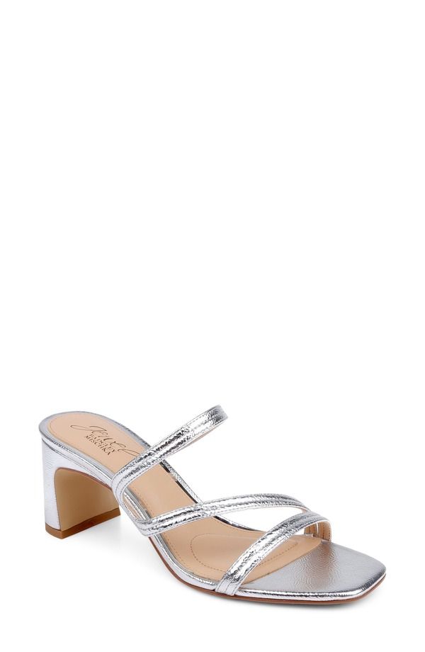 ジュウェルダグレイミシュカ レディース シューズ ヒール サンダル Jewel Badgley Mischka Zazie Block Heel Sandal Women SILVER PATENT 25,418円