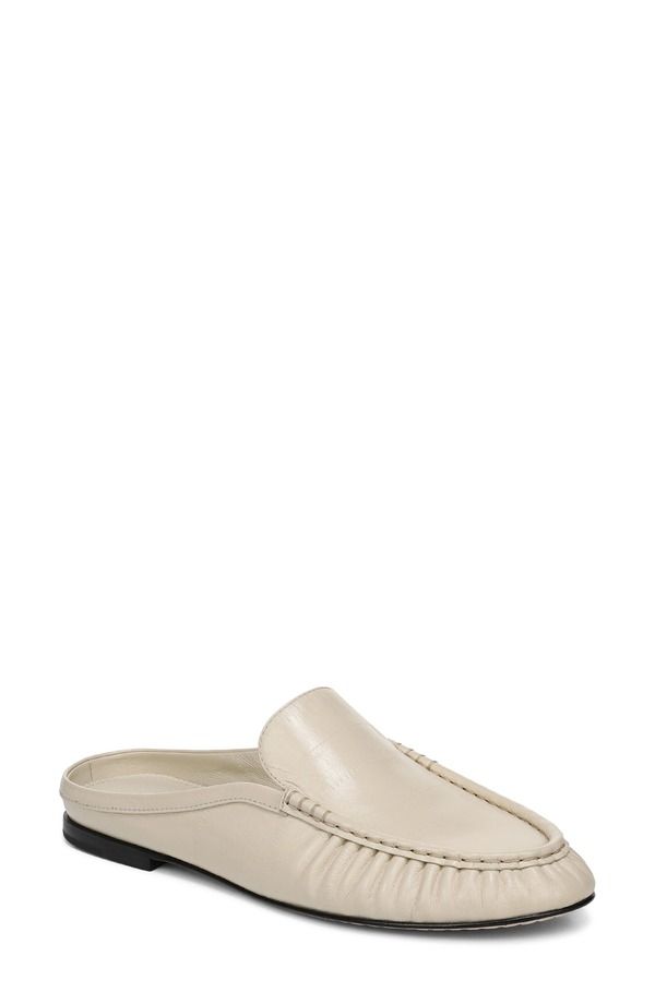 ヴィンス レディース シューズ パンプス レザー Vince Tevin Leather Flat Mule Women MOONLIGHT