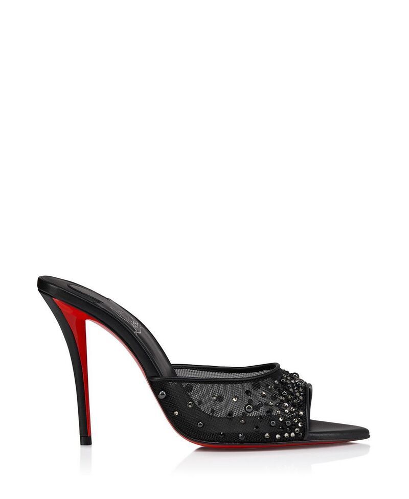 クリスチャン・ルブタン レディース シューズ サンダル Christian Louboutin Womens Miss Z Mule Degrastrass Perla 100mm Sandals B