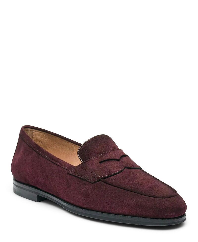 サントーニ レディース シューズ スリッポン・ローファー スエード Santoni Womensuede Carla Loafe red レッド